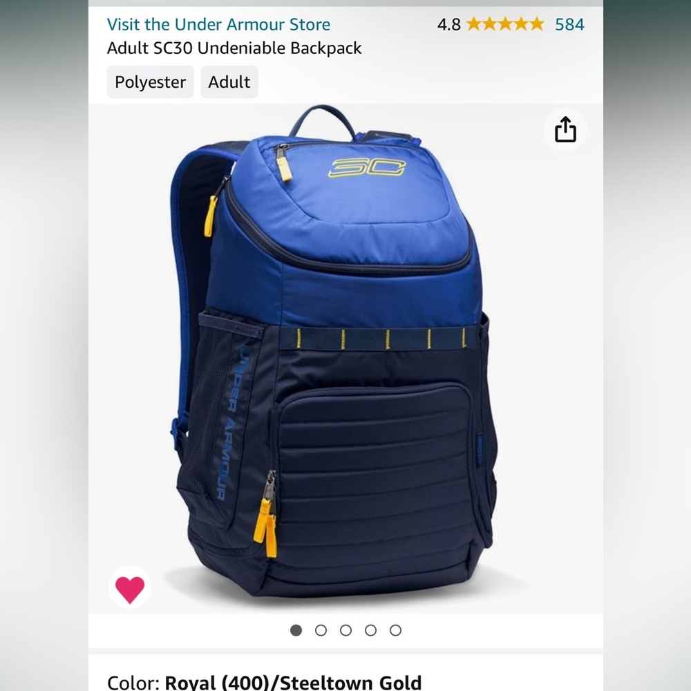 Adult SC 30 undeniable backpack practically new